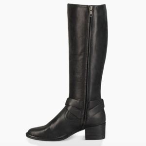 NWT Ugg Black Leather Bandara Tall Boots